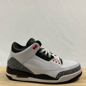 Men Jordan 3’s Retro OG White &cement grey